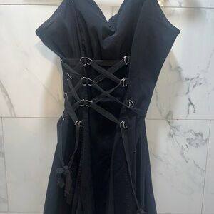 Current Mood Black Sheath Dress Sweetheart Neckline Cocktail